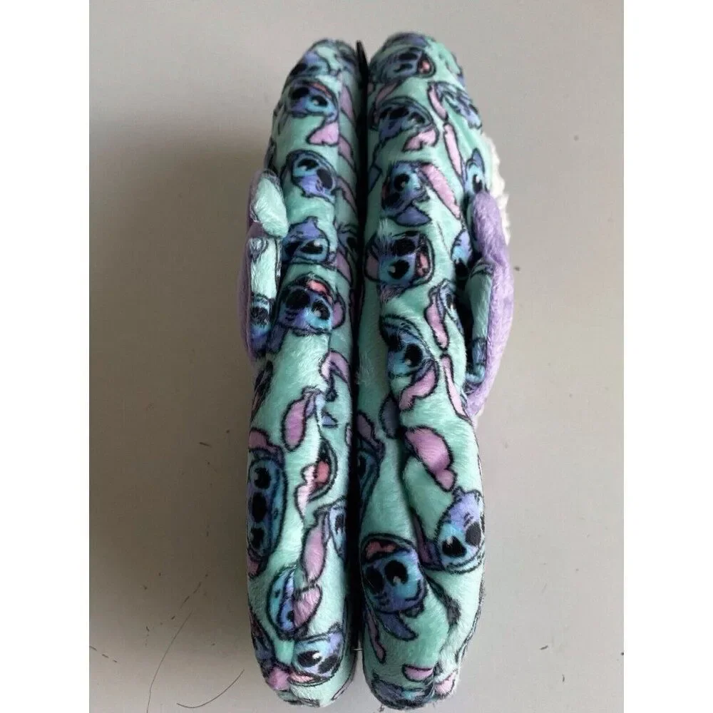 Disney Stitch Slipper Cozy Socks Disney Fuzzy Babba Faux Fur Women’s Sz 8-10 NEW
